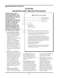 See an example of a. Semiblock Letter Standard Punctuation