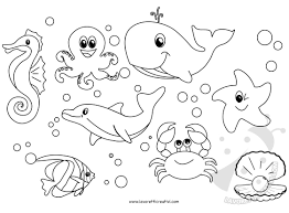 Animali Dell Oceano Disegni Da Colorare Disegni Da Colorare Disegni Da Colorare Estate Disegni