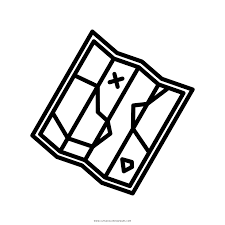 There's not much free space, but they could draw on a few more of their own clues too? Treasure Map Coloring Page Ultra Coloring Pages