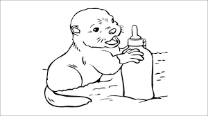 Color pictures, email pictures, and more with these baby animals coloring pages. Baby Otter Coloring Pages Coloringbay