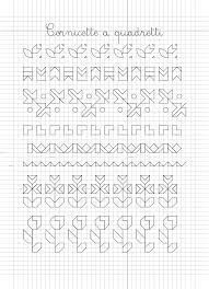 Cornicette E Disegni A Quadretti Istruzione Ricamo Giapponese Le Idee Della Scuola