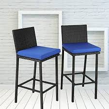 Leaptime Patio Stools Rattan Furniture Dining Set Rattan Chairs Pe Wicker Bar Set Stools Set Garden Ou Outdoor Dining Chairs Patio Furnishings Rattan Furniture