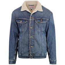 Lee Storm Rider Sherpa Denim Jacket In Vintage Worn