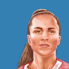 Passend zur bevorstehenden Women's EURO 2025: Der sechste Band von  «Fussballchampions» porträtiert die Schweizer Profispielerinnen Lia Wälti,  Coumba Sow und Alisha Lehmann. Fussballchampions 06. Ab 9 Jahren. Text:  Martin Helg. Illustration: Marisa