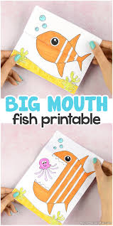 Download fish templates and use any clip art,coloring,png graphics in your website, document or presentation. Surprise Big Mouth Fish Printable Easy Peasy And Fun