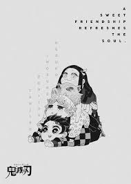 Anime Aesthetic Wallpaper Demon Slayer Black And White Anime Demon Slayer Nezuko Metal Poster Team Awesome Displate In 2020 Anime Demon Slayer Anime Anime Tattoos