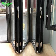 Accordion doors have unique design and unique accordion doors are available in different options of material and style to become doors for interior and exterior. China Aluminum Folding Doors Bifolding Glass Doors Exterior Door Bi Folding Door Sliding Folding Door China Folding Door Aluminum Door