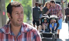 He released the debut album they're all gonna. Adam Sandler Pushes Daughters Sadie 8 And Sunny 5 In A Pram Celebrity News Showbiz Tv Express Co Uk