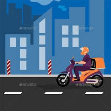 Download Bike Delivery Graphics Designs Templates From Graphicriver