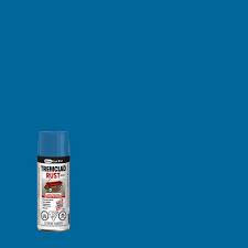 Tremclad Oil Based Rust Paint In Gloss Royal Blue 340 G Aerosol Spray Paint The Home Depot Canada