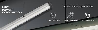 Eshine Led Dimmable Under Cabinet Lighting Extra Long 20 Inch Panel Hand Wave Activated Touchless Dimming Control Cool White 6000k Amazon Com