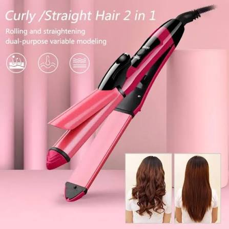 2 in 1 Nova Hair Straightener and Curler Hair Straightener + Curler Versatile Styling, Tool for Straightening and Curling Hair — Buy Online at Best Price in Pakistan on FlipcartPK