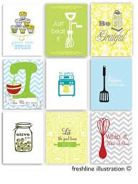 Funny Kitchen Art Set Of Nine Art Prints Kitchen Art Set Kitchen Art Kitchen Printables