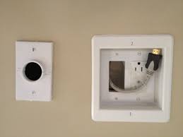 Probably not code, or regulation. Planning On A Tv Above Your Fireplace Add A Recessed Plug And Conduit To Run Your Cables Herringbone Floor Tv Wall Wall Boxes