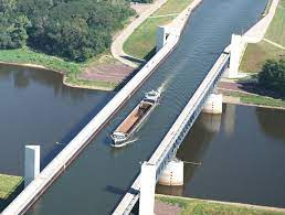 They are usually built over water. The Incredible Magdeburg Water Bridge In Germany Amusing Planet
