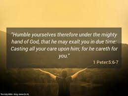 * or carefully watching over it. 1 peter 5:6. Ackstpetersmbt Youth On Twitter Humble Yourselves Therefore Under The Mighty Hand Of God That He May Exalt You In Due Time Casting All Your Care Upon Him For He Careth For You