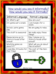 Formal And Informal Language Distance Learning Activities Task Cards Formal Language Elementary Language Arts Lessons Language Activities