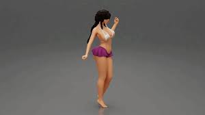 3D file Beautiful Woman With Fit Sexy Body In Fashion Bikini 👩・3D printing  design to download・Cults