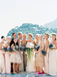 An All White Wedding In Capri Bridesmaid Dress Rental Pretty Wedding Dresses Bridesmaid