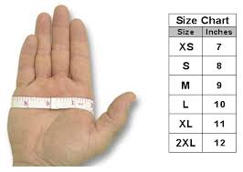 glove size chart saf t glove