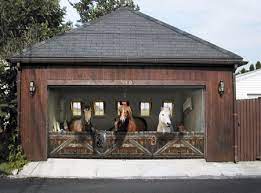 I did a triple set of garage doors, the client was delighted, i did them to your exact specs as my faux an d mural business had. Garage Door Mural Garage Doors Door Murals Garage Door Paint