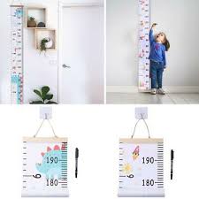Dinosaur Growth Chart Wall Hanging Ruler Kids Height