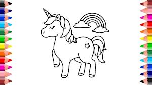 How To Draw Cute Unicorn Unicorn Drawing Easy Unicorn Coloring Page Unicorn Coloring Pages Unicorn Drawing Easy Drawings