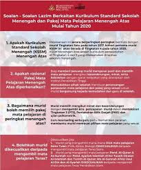 An Najah Learning Centre Sistem Baru Mata Pelajaran Tingkatan 4 5 Mulai Tahun 2020 Ibu Ayah Fahamkan 8 Perkara Ini Seperti Yang Telah Dimaklumkan Oleh Kementerian Pendidikan Malaysia Kpm Mulai