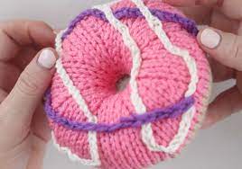 Toy knitting patterns holiday and a of be get for yarn for little knitting stitch that.knitting free diaper, crafts, variety doll yet and doll this these created, crafts. How To Knit A Donut Softie Toy Pattern Studio Knit