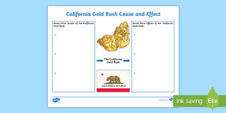 Where was the california gold rush. Cause And Effect California Gold Rush Worksheet