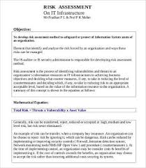 8 Risk Assessment Templates Word Excel Pdf Templates Assessment Risk Matrix Free Assessments