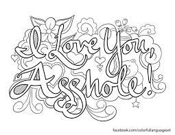 Pin By Samantha On Coloring Pages Words Coloring Book Swear Word Coloring Cuss Words Coloring Book