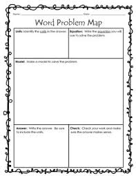 Word Problem Map Word Problems Word Map Map