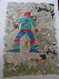 Cara membuat kerajinan tangan dari koran bekas. Kolase Robot Dari Koran Bekas Ummu Aliyyah Ath Thabrani