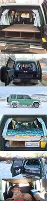 Camper Conversion Isuzu Trooper Bed And Storage How To Convert An Suv Into A Camper Con Immagini Rv Camper Camper Campeggio
