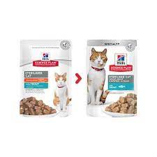 hills kisirlastirilmis alabalikli kedi pouch konserve konserve kedi mineraller