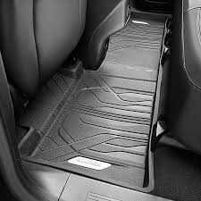 This Premium Allweather Rear Floor Liner In Jet Black With Equinox Logo Provides Maximum Protection For The Second Row Floor Floor Liners Rear Seat Seat Cover
