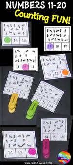 Numbers 11 20 Printable Counting And Number Recognition Tasks For Students Math Center Activities Math Activities Elementary Numbers Preschool