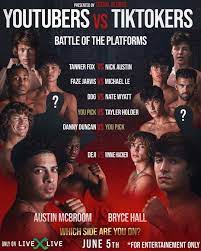 Social Gloves Battle Of The Platforms Mega Boxing And Entertainment Event Featuring The World S Biggest Social Media Stars From Tiktok And Youtube To Take Place In June 2021