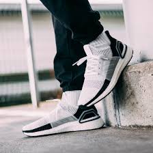 Black And White Ultra Boost 19 Adidas Performance Ultraboost 19 White Sneakers Adidas Ultra Boost Black Shoes Sneakers