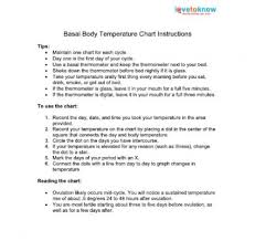 Basal Body Temperature Record Forms Lovetoknow