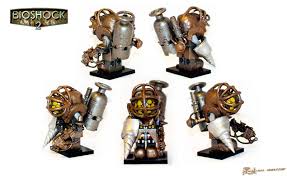 Bioshock 2 Big Daddy Face United Human Soldiers No 3 Big Daddy From Bioshock 2 Lego Figures Lego Army Lego Minifigures