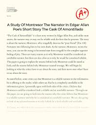 Montresor'S Revenge In Edgar Allan Poe Short Story The Cask Of Amontillado:  [Essay Example], 1852 Words Gradesfixer