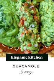 Fresh Guacamole Prepared Three Ways Hispanic Kitchen Recipe Mexican Salsa Recipes Guacamole Avocado Recipes
