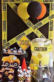 And you'll love this roundup of construction themed party ideas! Dangerously Cute Construction Party Ideas Hostess With The Mostess Construction Theme Party Construction Birthday Parties Construction Theme Birthday Party