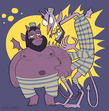 Wendell and wild concept art