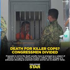 Gusto mo isunod kita ? The Debate On The Revival Of The Death Penalty Was Triggered By Public Indignation Over The Fatal Shooting Of Sonya Gregorio And Frank Anthony By Police Master Sergeant Jonel Nuezca In Paniqui