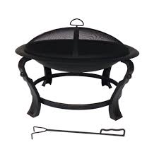 30 round fire pit screen. Hampton Bay Ashcraft 30 In Steel Round Fire Pit Ft 01c The Home Depot
