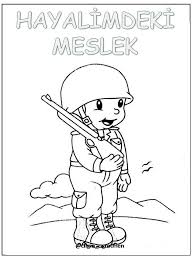 Meslekler Boyama Sayfalari Faaliyetler Okul Oncesi