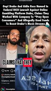 Drake named in a federal RICO over gambling and boosting music  streams?!🤣🤣 #JamesAndreJeffersonJr